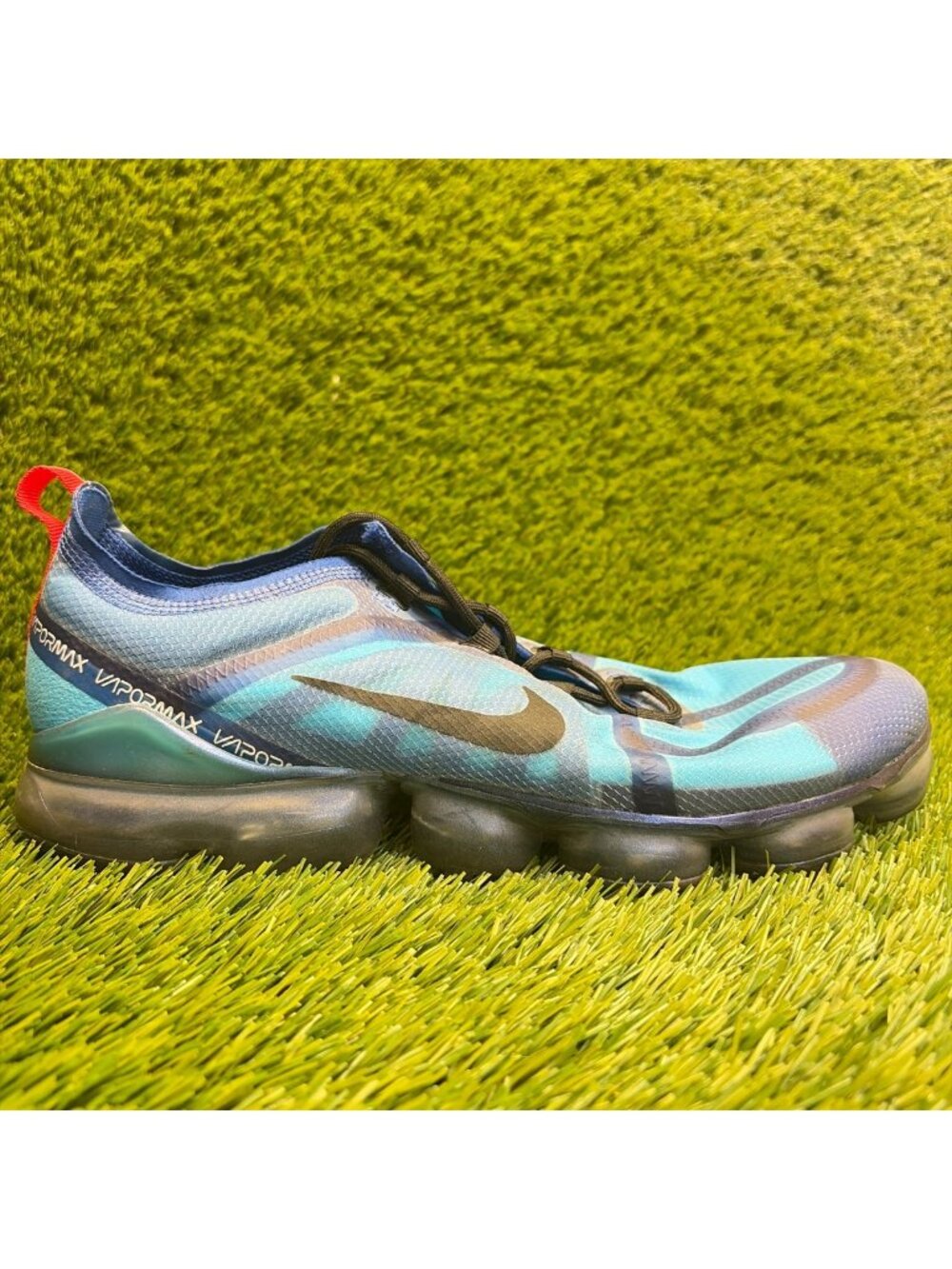 Nike Air VaporMax 2019 Mens Size 11 Blue Black Athletic Running Shoes Sneakers